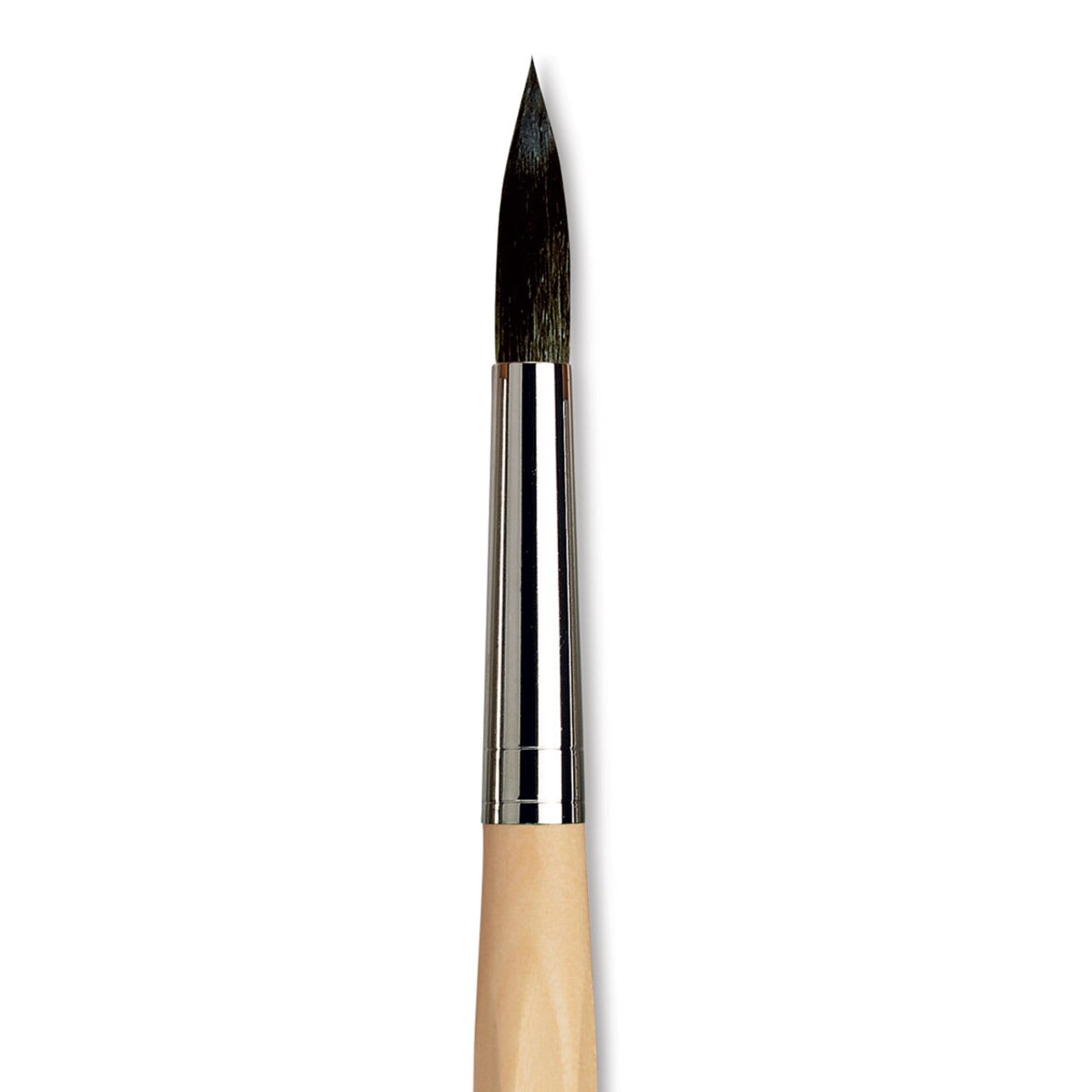 Da Vinci Petit Gris Pur Blue Squirrel Brush - Round, Short Handle, Size 14